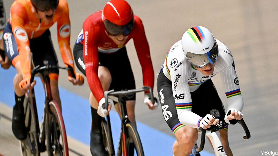 Wereldkampioen Lindsay De Vylder sloot het omnium af als 4e na de puntenkoers. 