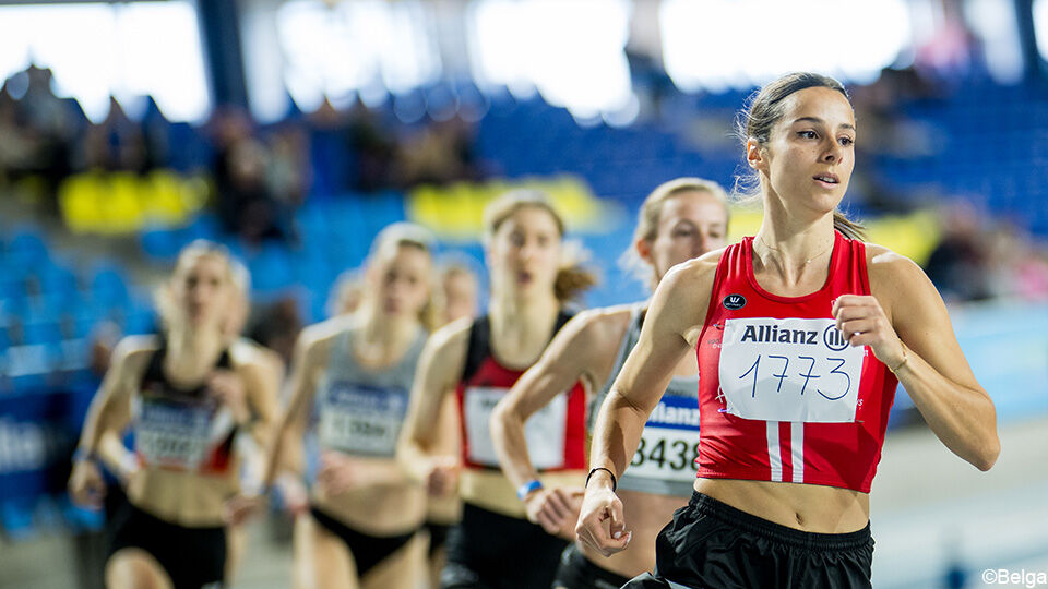 Camille Laus was de sterkste op de 800 meter op het BK indoor.