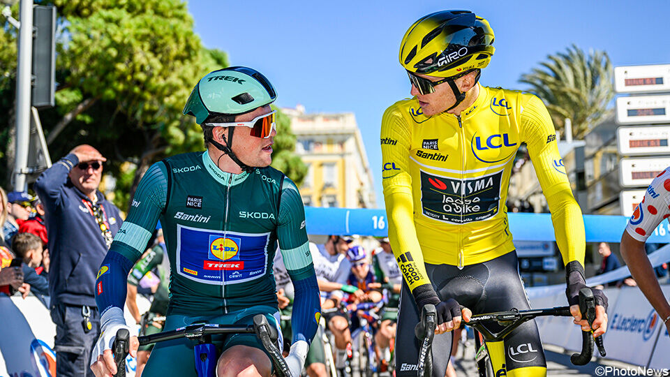 Mads Pedersen won Parijs-Nice op punten, Matteo Jorgenson op tijd.