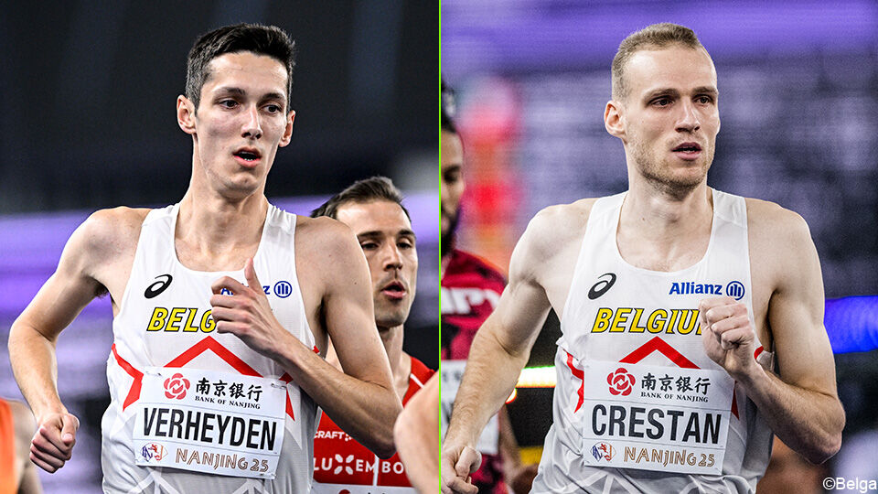 Ruben Verheyden werd 4e in zijn reeks op de 1.500 meter. Eliott Crestan won vrijdag zijn reeks op de 800 meter.