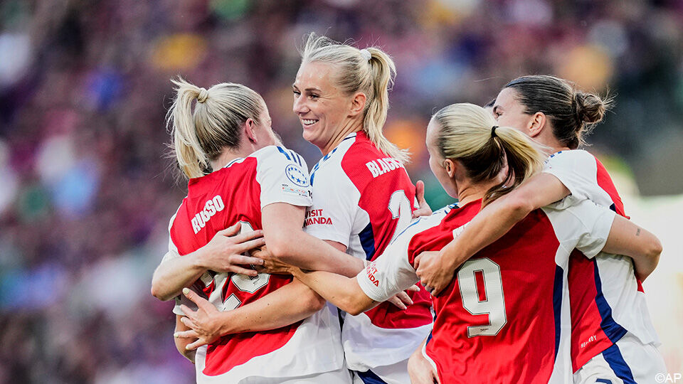 Arsenal Women celebrating a goal