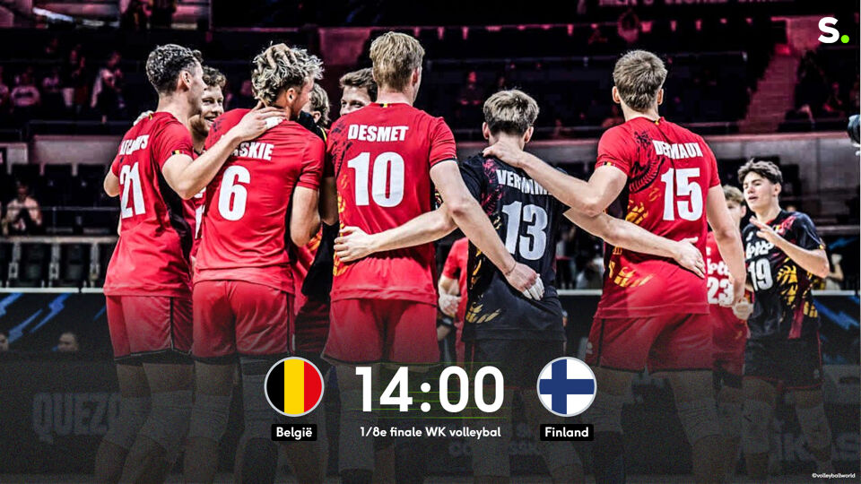 LIVE (14 u): Red Dragons nemen het tegen Finland op om plekje bij de  laatste 8 op WK volleybal | sporza