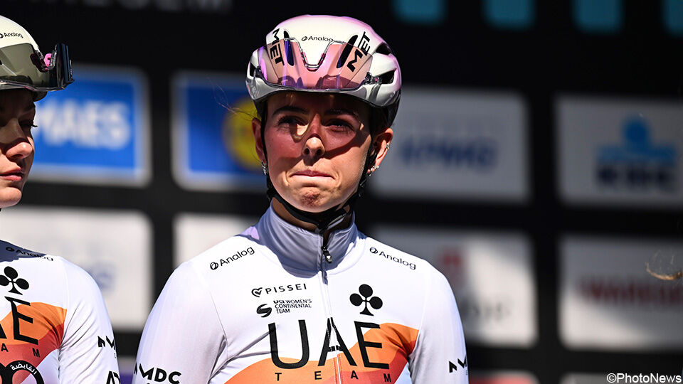 Feebe Joris on the starting stage of Dwars door Vlaanderen
