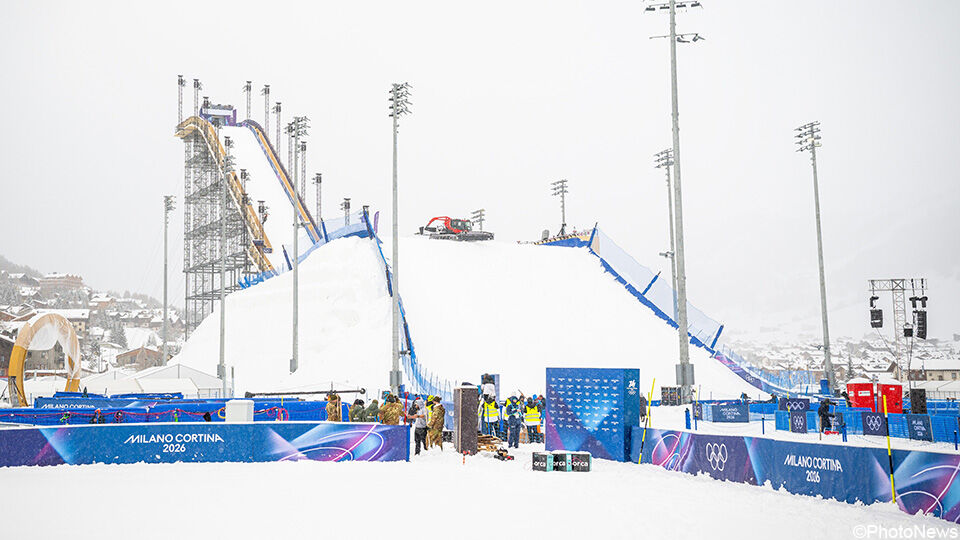 le saut olympique en big air à Livigno