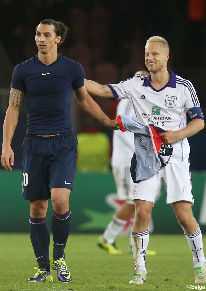 Zlatan Ibrahimovic en Olivier Deschacht