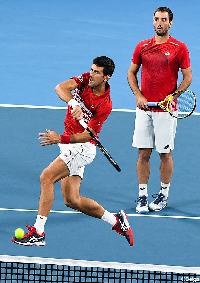 Novak Djokovic en Viktor Troicki